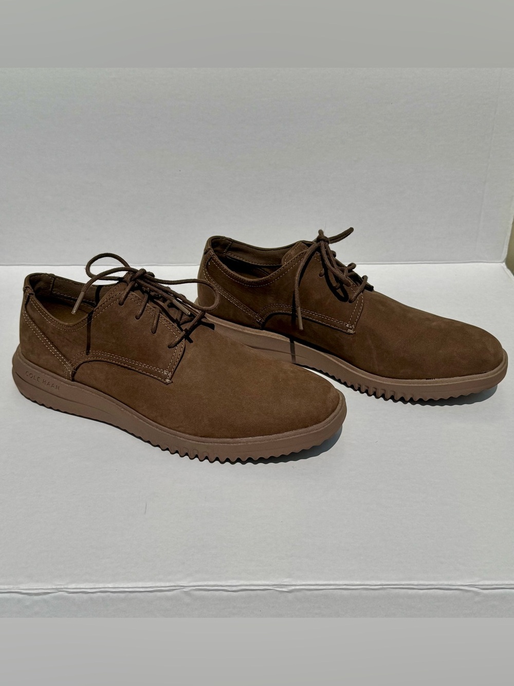 Cole Haan Grand+ Plain Toe Oxford Brown Nubuck Shoes Men’s 10.5 M